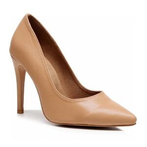 Classic Nude Pointed-Toe Stiletto Pump